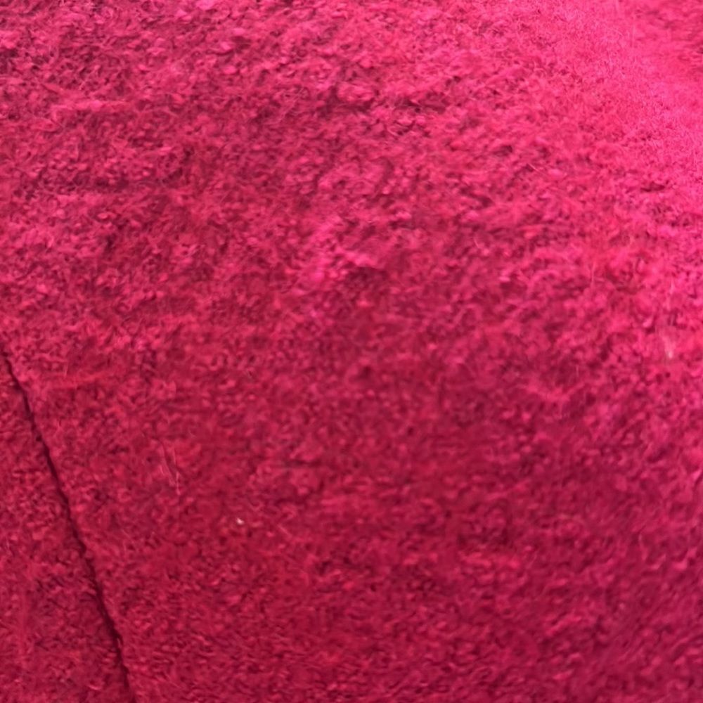 🎊HP🎊 LOFT Fucsha Pink Boiled Wool Pea Coat - Picture 14 of 15